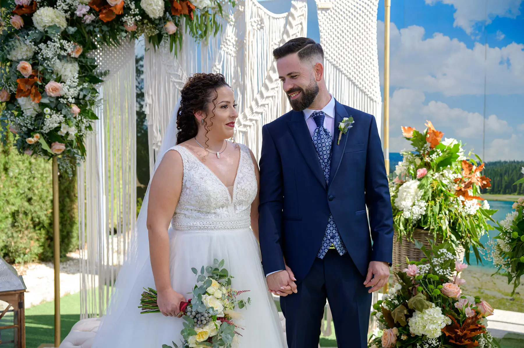 Foto de pareja de novios